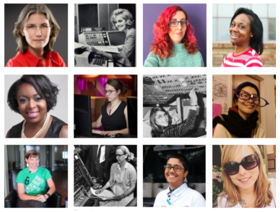 Portraits de 12 développeuses qui nous inspirent: de Margaret Hamilton à Gina Häußge.